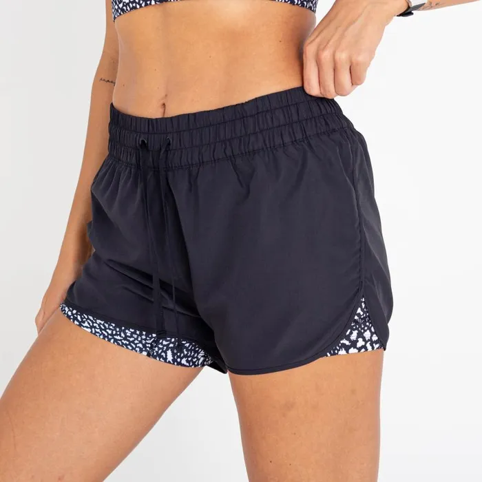 Dare 2b Sprint Up 2in1 Shorts Black White Women Shorts