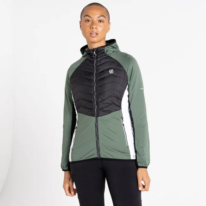 Dare 2b Surmount II Recycled Wool Hybrid Jacket Duck Green Women Midlayers