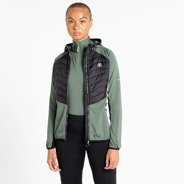 Dare 2b Surmount II Recycled Wool Hybrid Jacket Duck Green Women Midlayers
