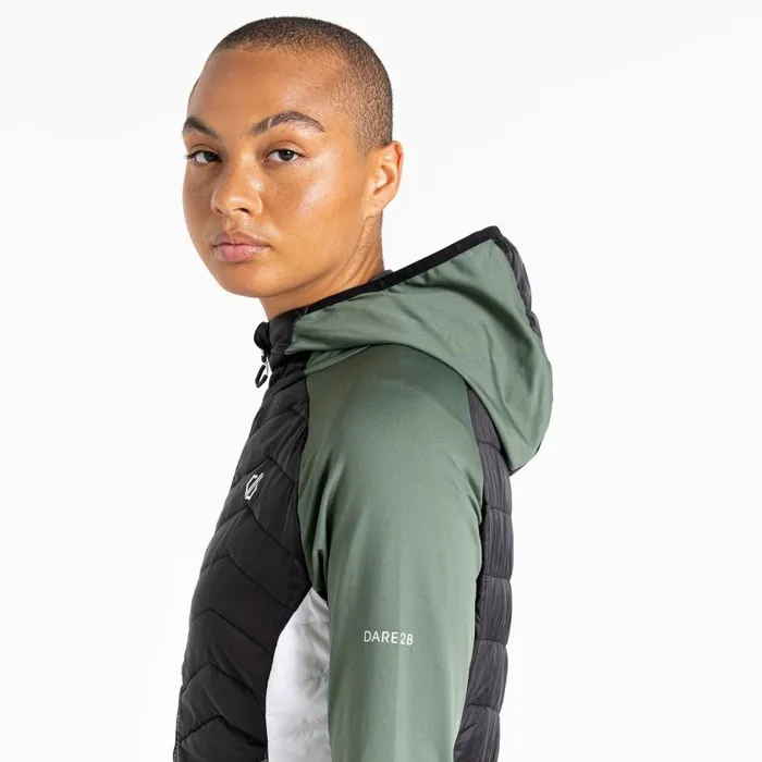 Dare 2b Surmount II Recycled Wool Hybrid Jacket Duck Green Women Midlayers