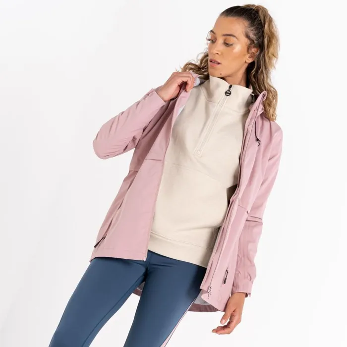 Dare 2b Switch Up Recycled Waterproof Jacket Dusky Rose Women Waterproof Jackets