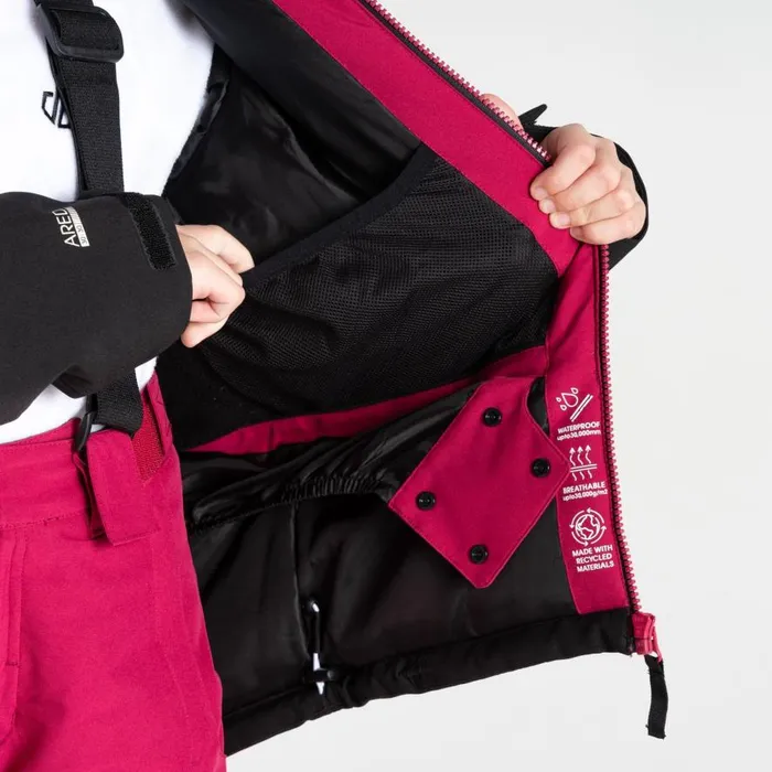 Dare 2b Traverse II Ski Jacket Berry Pink Rose Kids Ski Jackets