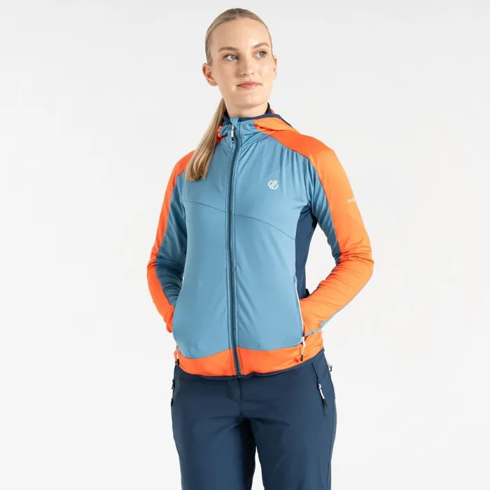 Dare 2b Traversing Core Stretch Midlayer Moonlight Denim Orange Women Midlayers