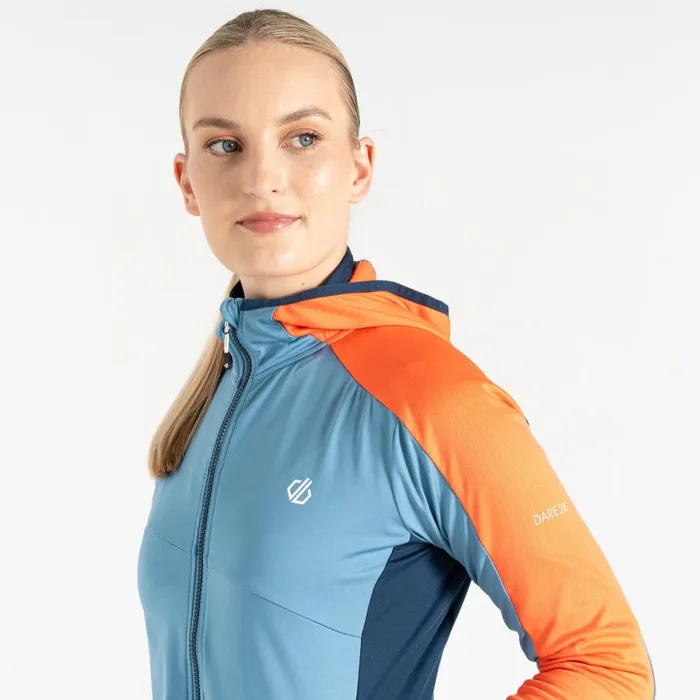 Dare 2b Traversing Core Stretch Midlayer Moonlight Denim Orange Women Midlayers