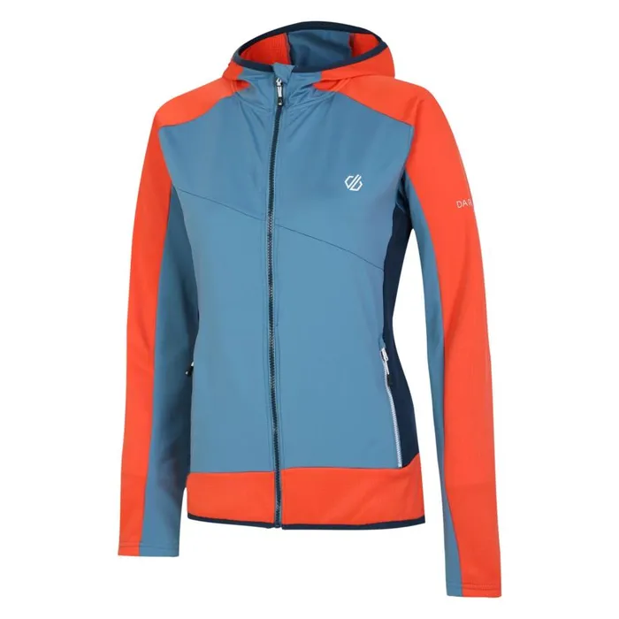 Dare 2b Traversing Core Stretch Midlayer Moonlight Denim Orange Women Midlayers
