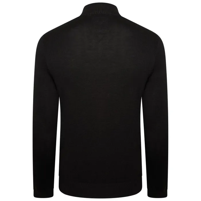 Dare 2b Unite Us Half Zip Knit Sweater Black Amber Glow Men Fleece