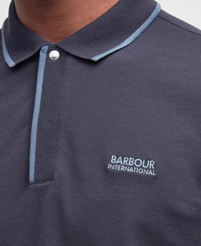 Daytona Tipped ShortSleeved Polo Shirt Bright White Men Barbour Polo Shirts