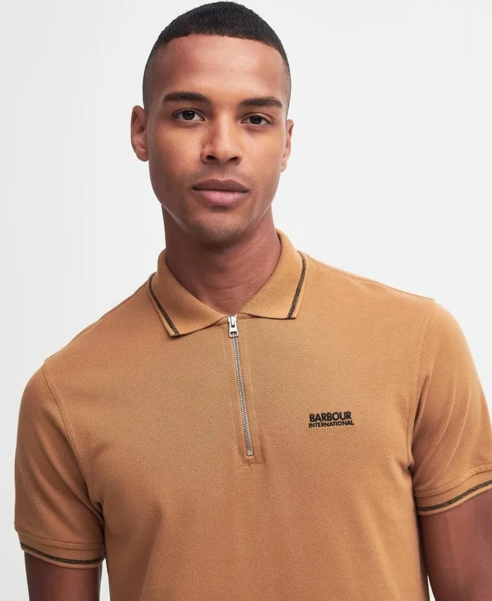 Dean Polo Shirt Desert Men Barbour Polo Shirts