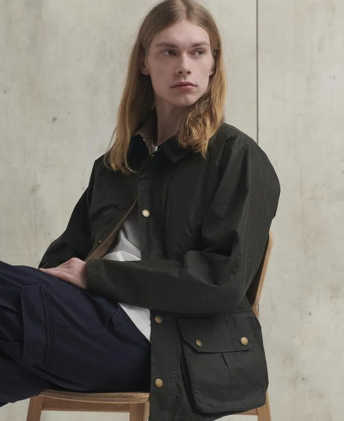 Deck Waxed Jacket Sand Men Barbour Waxed Jackets