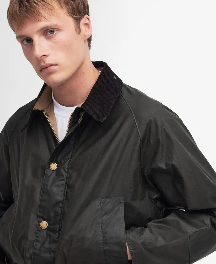Deck Waxed Jacket Sand Men Barbour Waxed Jackets