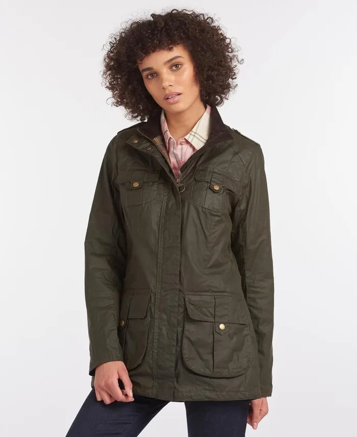 Defence Lightweight Waxed Jacket Royal Navyclassic Women Barbour Waxed Jackets