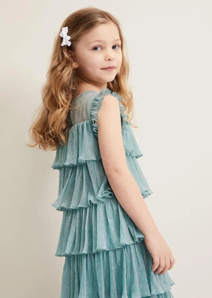 Destiny Plisse Dress Green Women Phase Eight Dresses