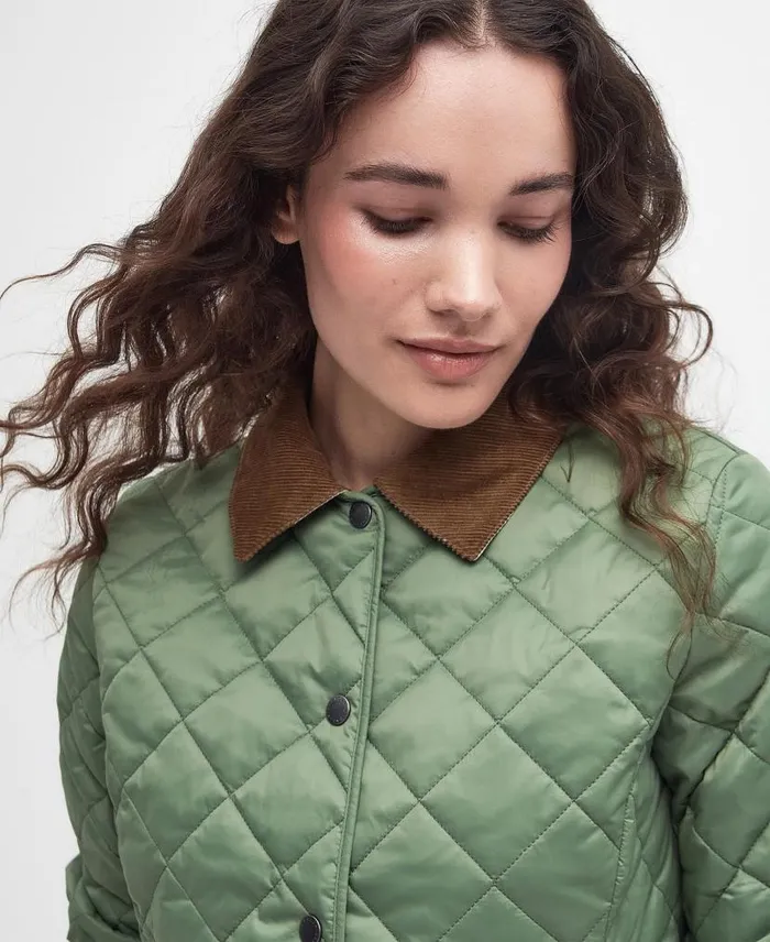 Deveron Quilted Jacket Bayleaf Women Barbour Quilted Jackets