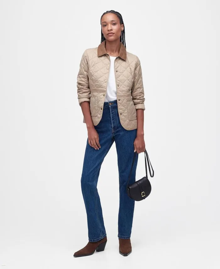 Deveron Quilted Jacket Blue Mistnavy Women Barbour Quilted Jackets