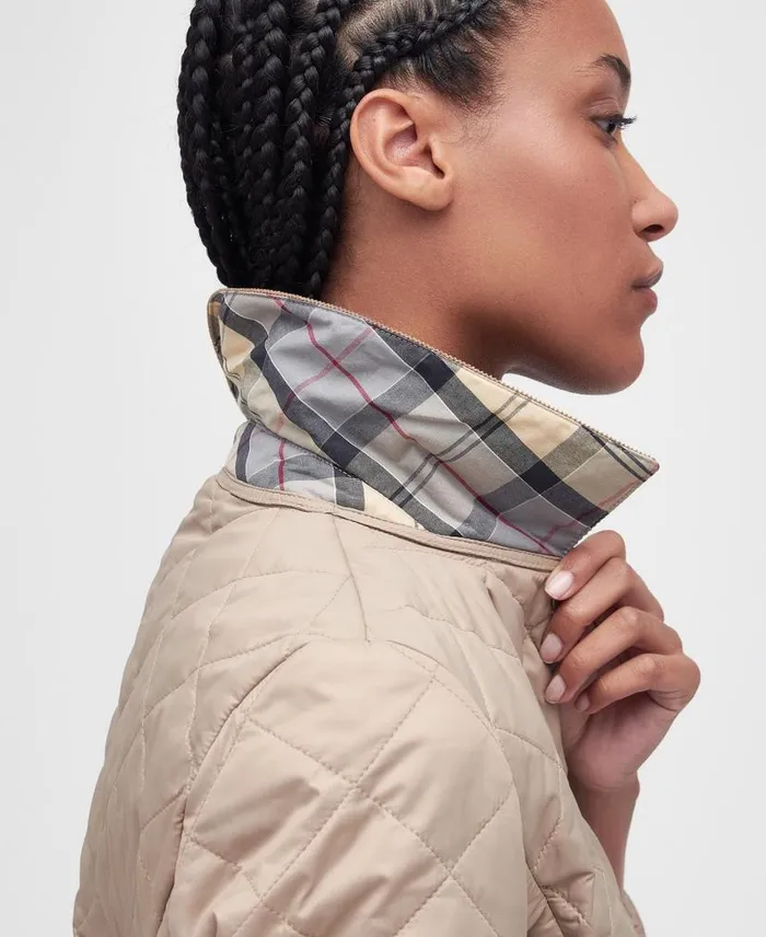 Deveron Quilted Jacket Blue Mistnavy Women Barbour Quilted Jackets