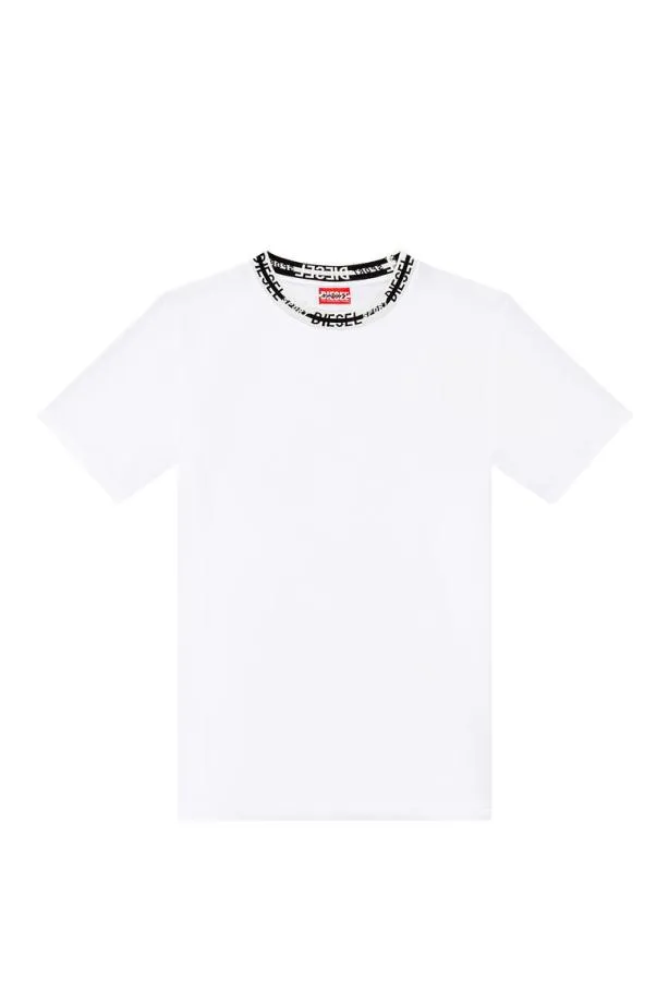 Diesel Awteepiperawt38 White Women TShirts and Tops