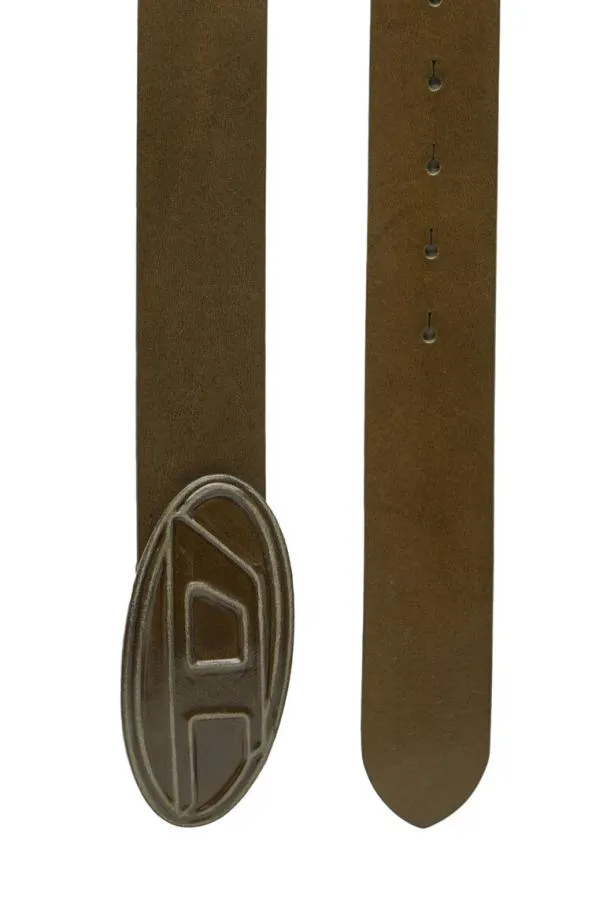 Diesel B1dr Scratch Olive Green Men Belts