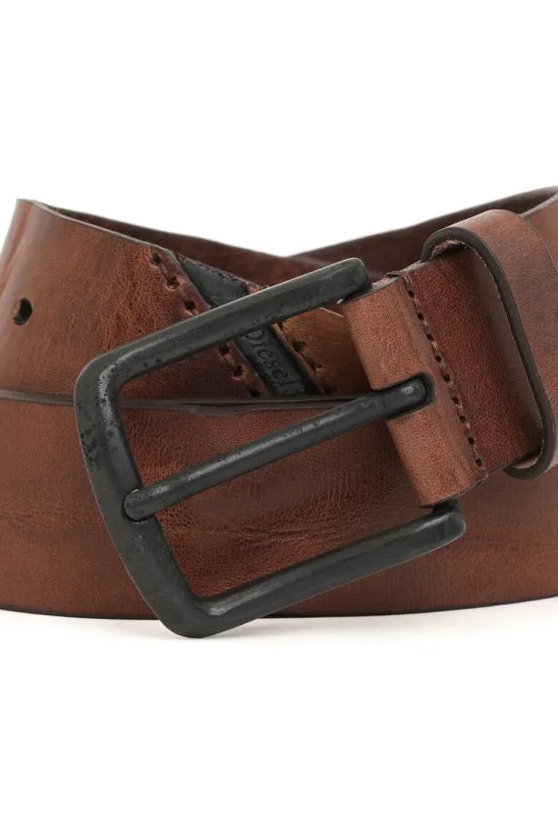 Diesel Bline Brown Leather Men Belts