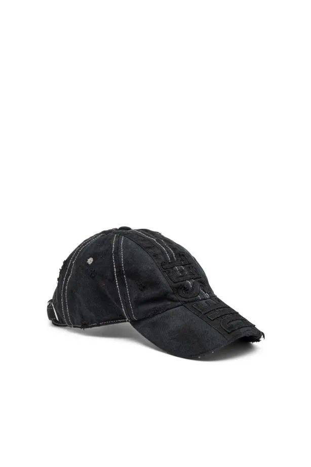 Diesel Cgeir Blackdark Grey Men Caps and Hats