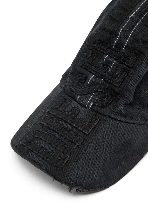 Diesel Cgeir Blackdark Grey Men Caps and Hats