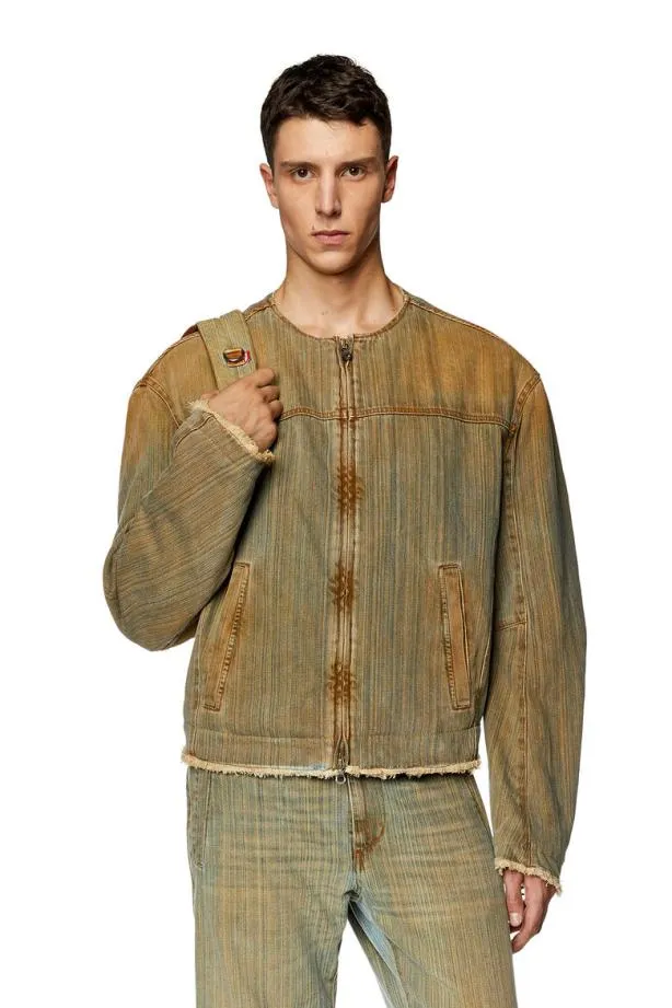 Diesel Dmargefsd Beigeblue Men Jackets