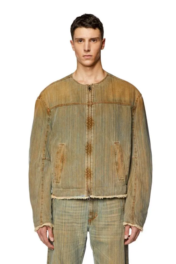 Diesel Dmargefsd Beigeblue Men Jackets