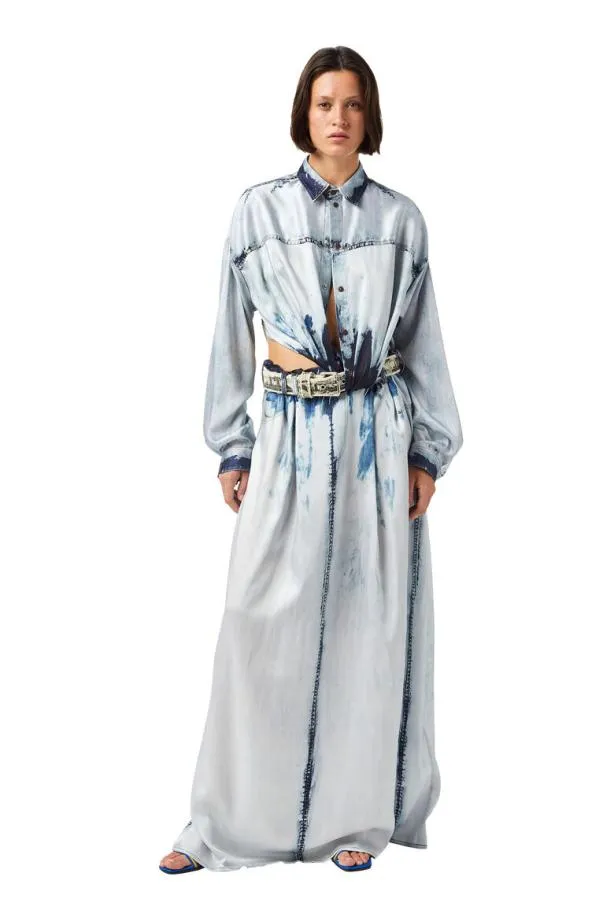 Diesel Dsuki Light Blue Women Dresses