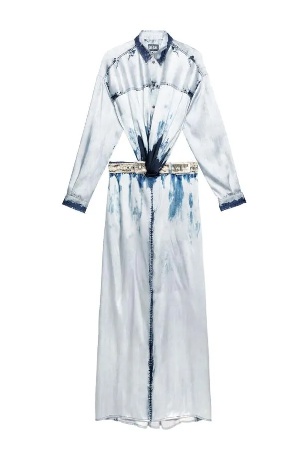 Diesel Dsuki Light Blue Women Dresses