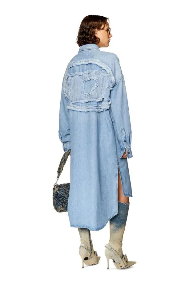 Diesel Dedavisls Light Blue Women Dresses