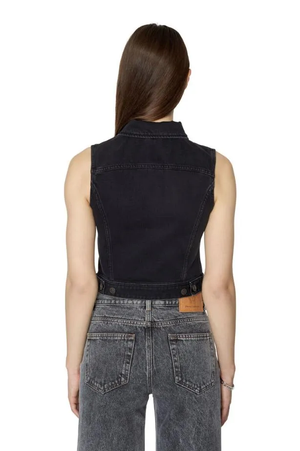 Diesel Deslimmysm Blackdark Grey Women Jackets