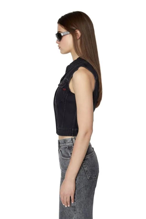 Diesel Deslimmysm Blackdark Grey Women Jackets