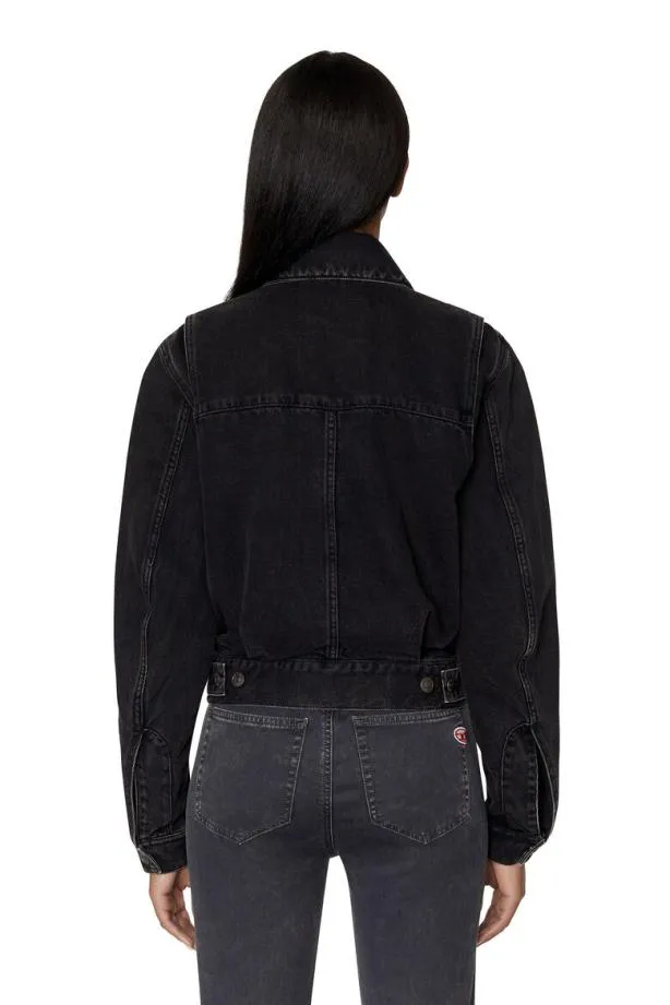 Diesel Detracy Bomber Jacket Blackdark Grey Women Jackets
