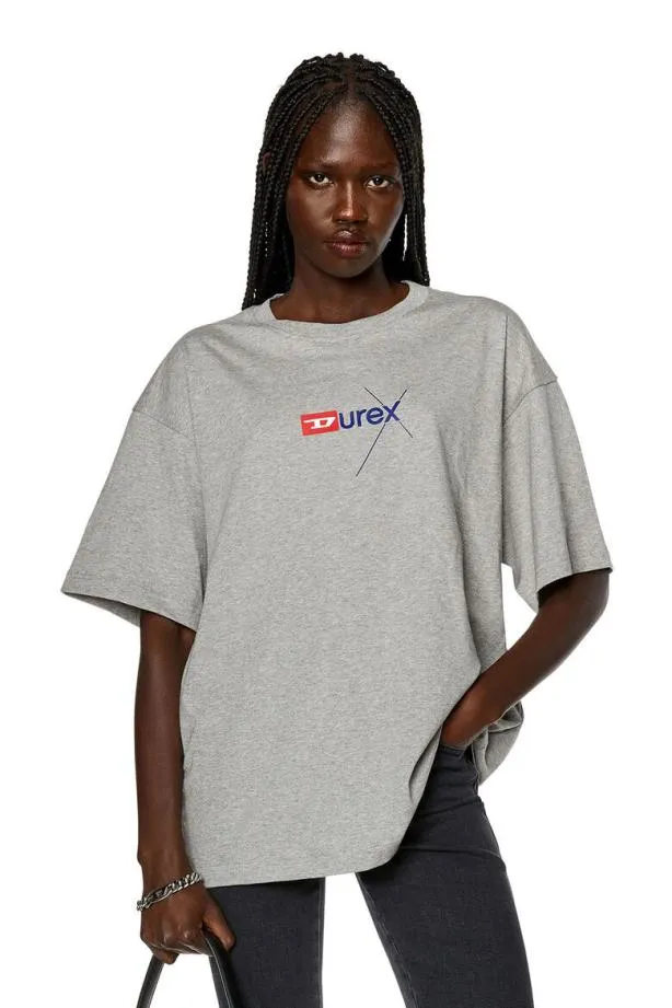 Diesel Dxtnlabel Grey MenWomen TShirts and Polos