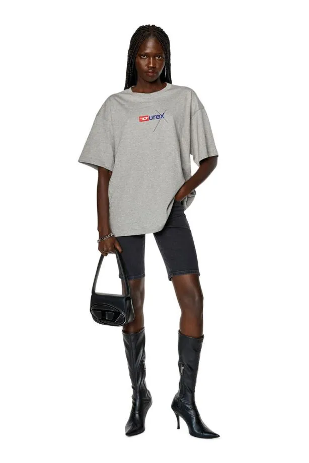 Diesel Dxtnlabel Grey MenWomen TShirts and Polos