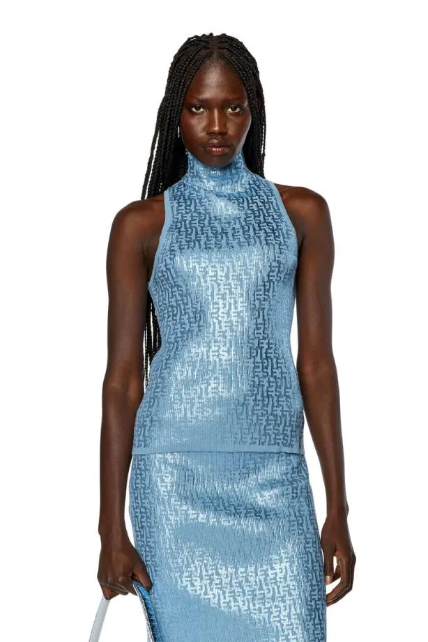 Diesel Ffmegeo Azure Women Knitwear