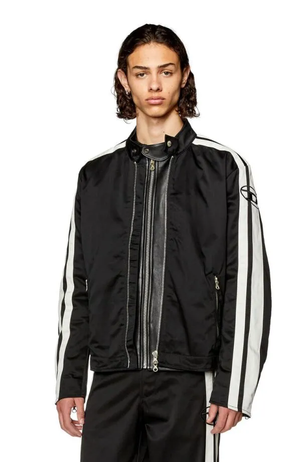 Diesel Jbeck Blackwhite Men Jackets