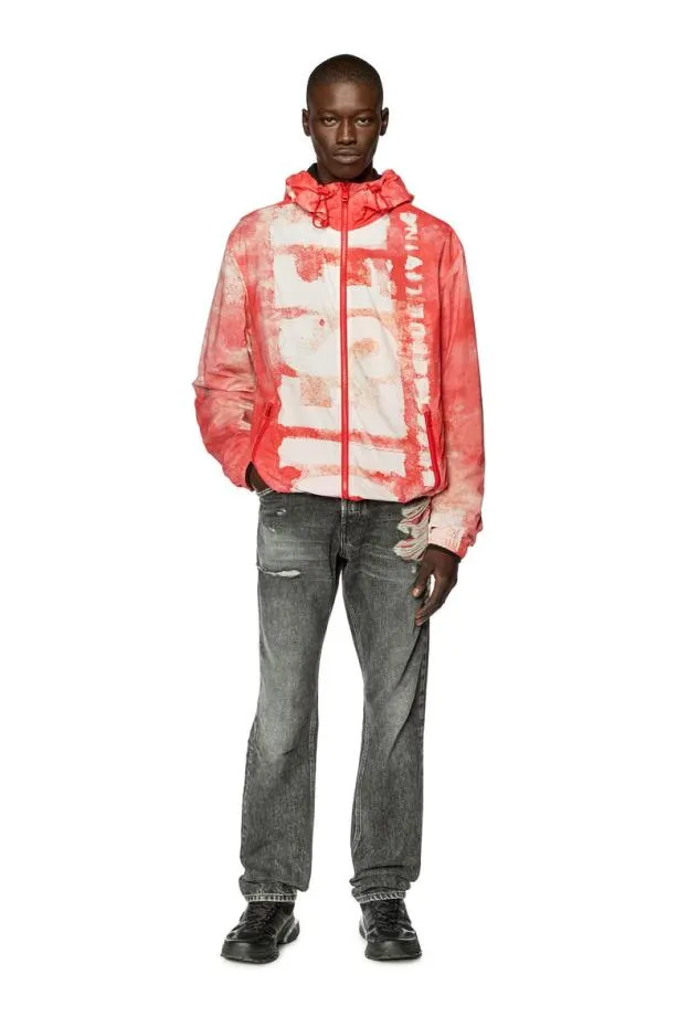 Diesel Jwarrettlogologo Redwhite Men Jackets