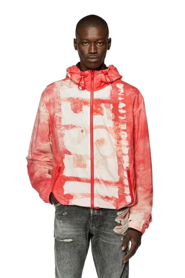 Diesel Jwarrettlogologo Redwhite Men Jackets