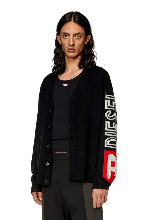 Diesel Ksarri Black Men Knitwear