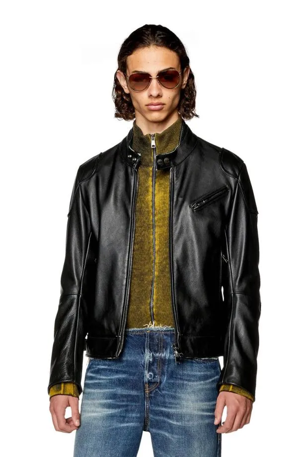 Diesel Lhein Black Men Jackets