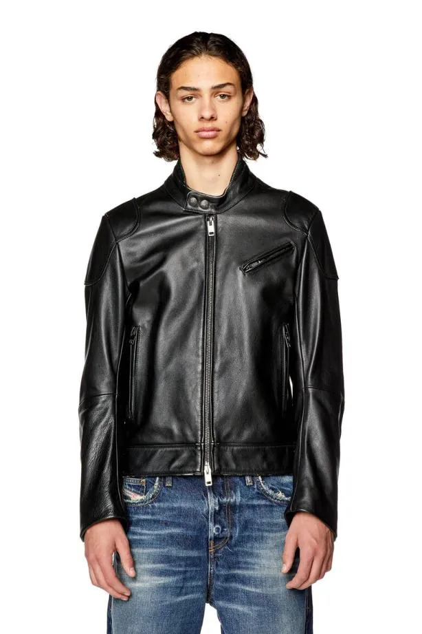 Diesel Lhein Black Men Jackets