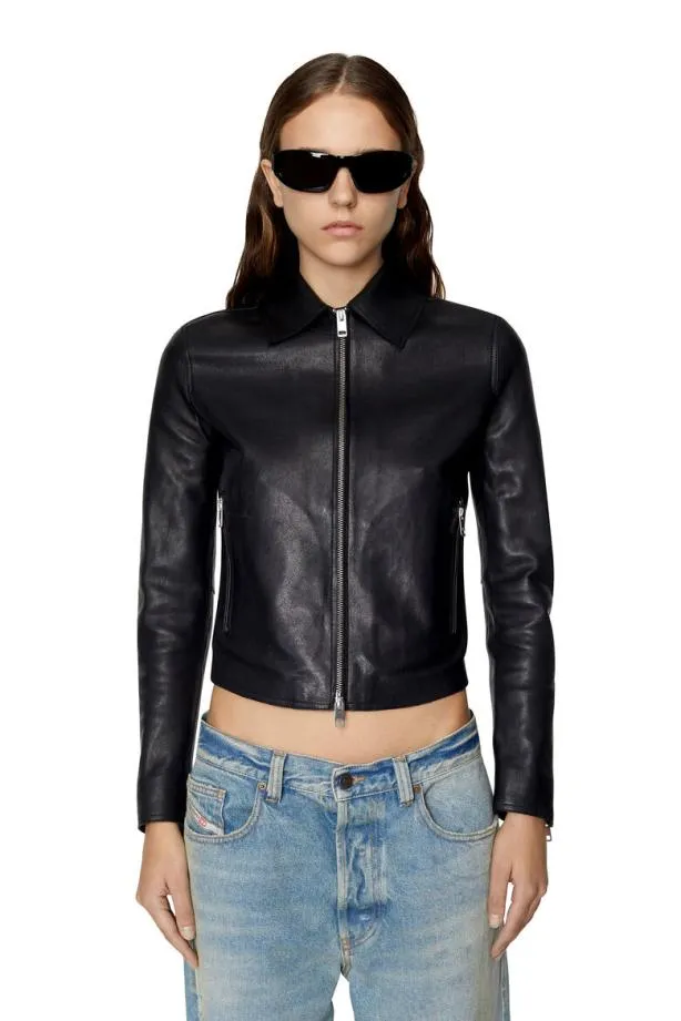 Diesel Lmelianw Black Women Jackets