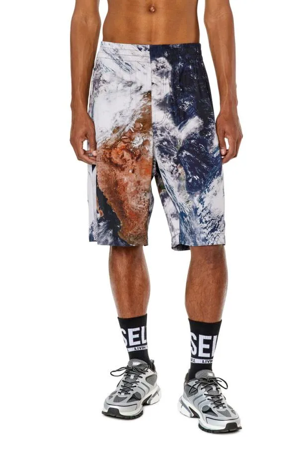 Diesel Pfergcmf Blackwhite Men Pants and Shorts