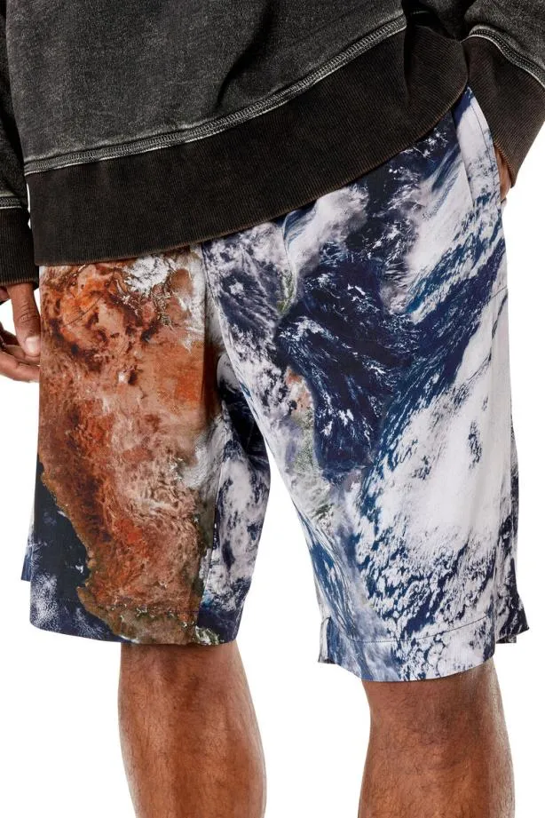Diesel Pfergcmf Blackwhite Men Pants and Shorts