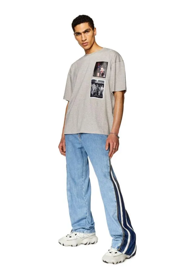 Diesel Prtnlabel23 Grey MenWomen TShirts and Polos