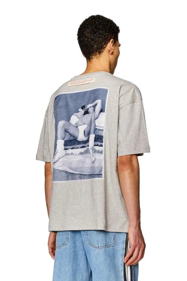 Diesel Prtnlabel23 Grey MenWomen TShirts and Polos