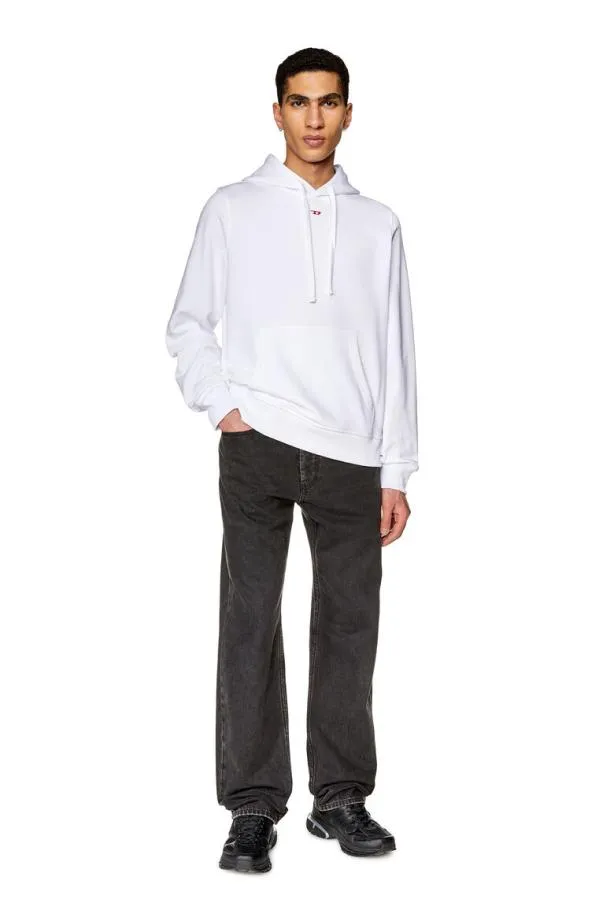Diesel Sginnhoodd White Men Sweatshirts and Hoodies