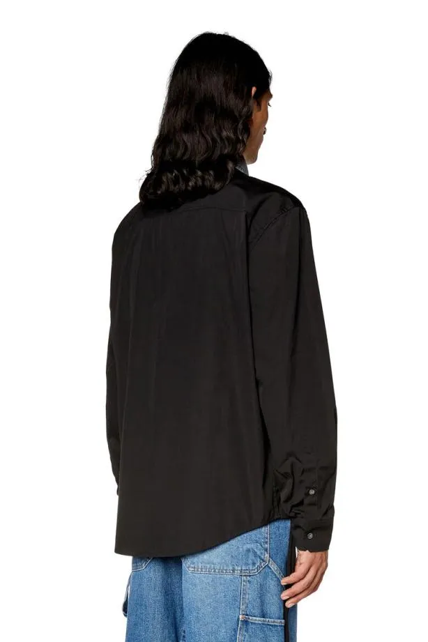 Diesel Sholls Black Men Shirts
