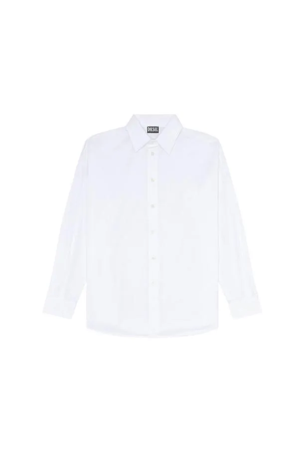 Diesel Slimologo White Men Shirts