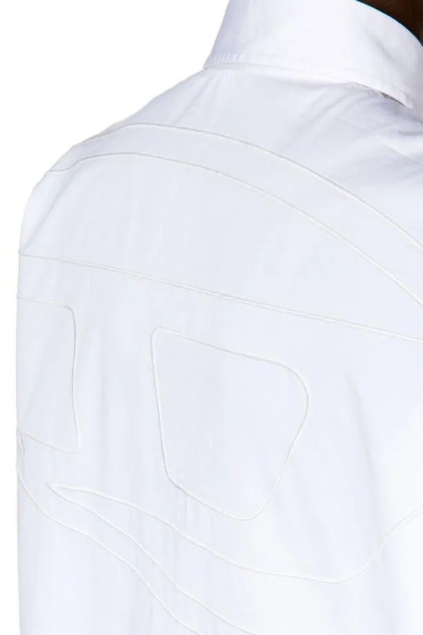 Diesel Slimologo White Men Shirts